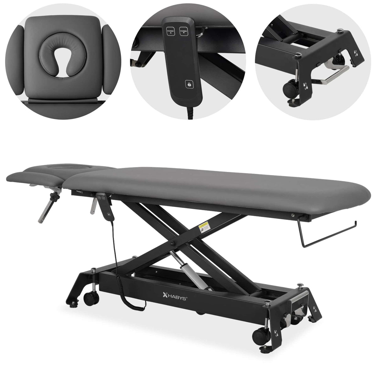 Evero Cross X4 ERGO procedūru galds, rokas vadība