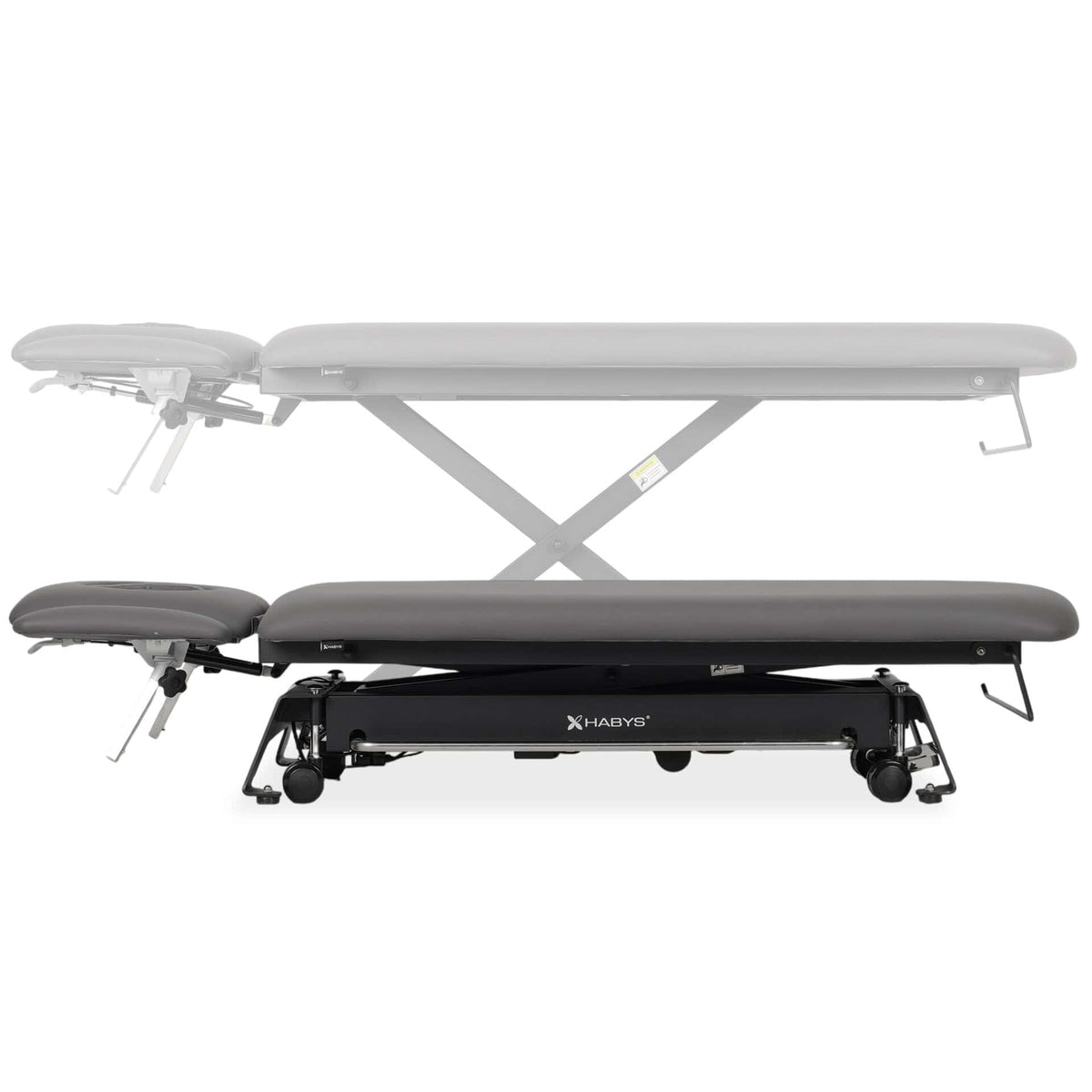 Evero Cross X4 ERGO procedūru galds, kājas vadība