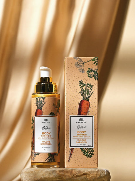 Magrada Golden zeltainā mirdzuma gēls, 100 ml iepakojuma tuvplāns