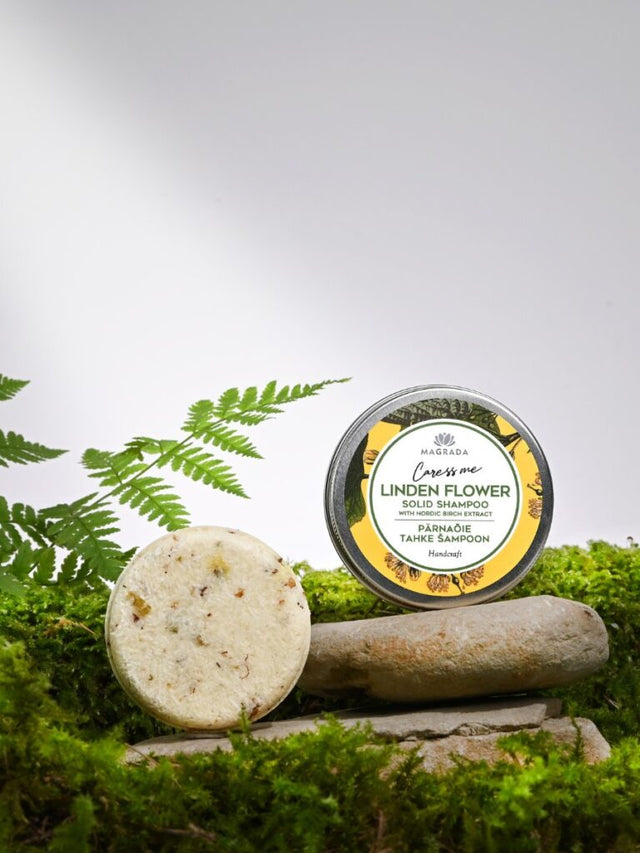 Magrada Linden Flower cietais šampūns 58 g uz akmens un sūnām