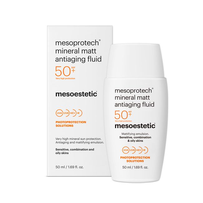 mesoprotech mineral matt antiaging fluid | Pretnovecošanās fluīds SPF 50+ 50ml
