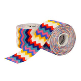 Kinezioloģiskais teips, krāsains zigzag | yellowTAPE Kinesiology tape, 5cm x 5 m