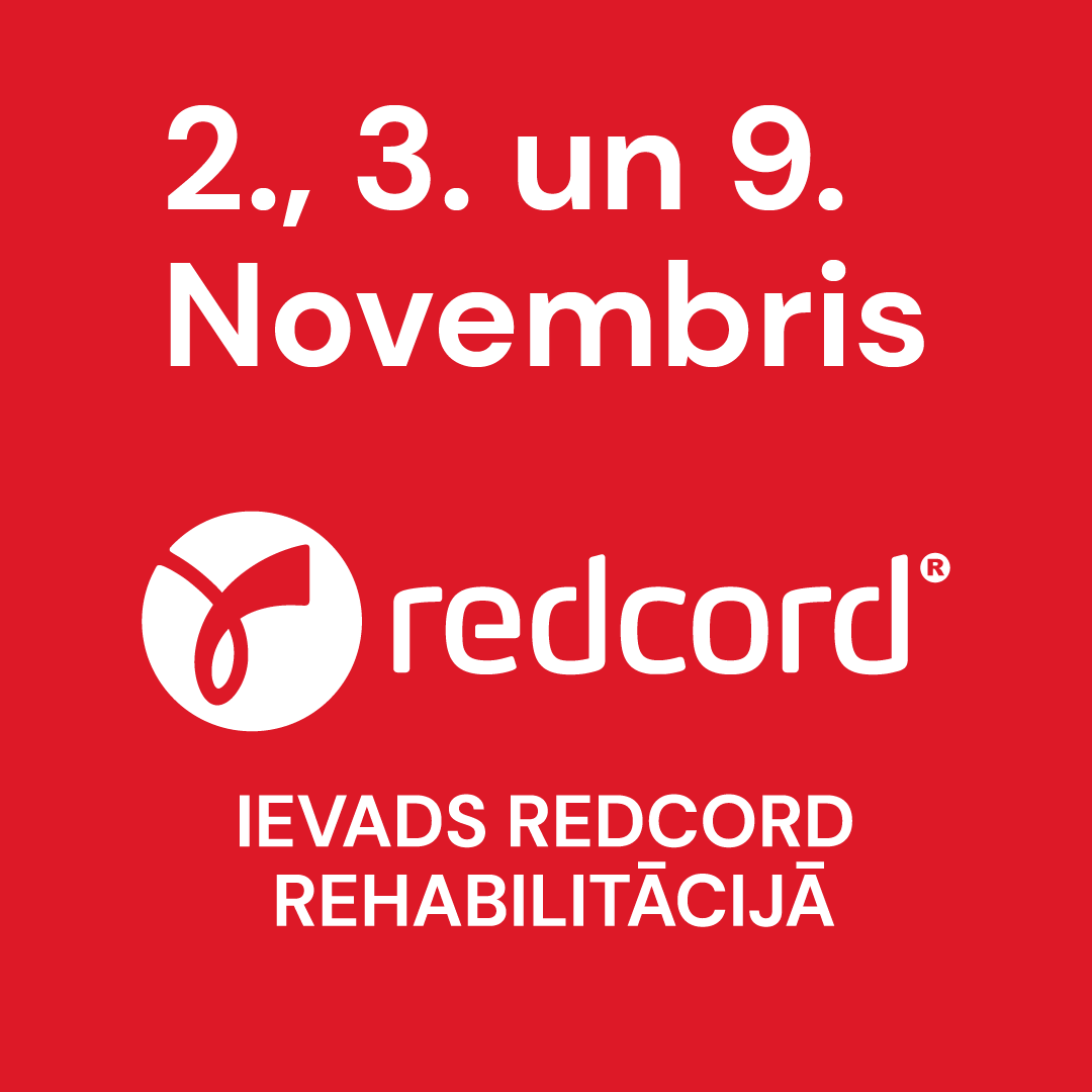 REDCORD rehabilitācijas kursi | 2., 3. un 9. Novembris