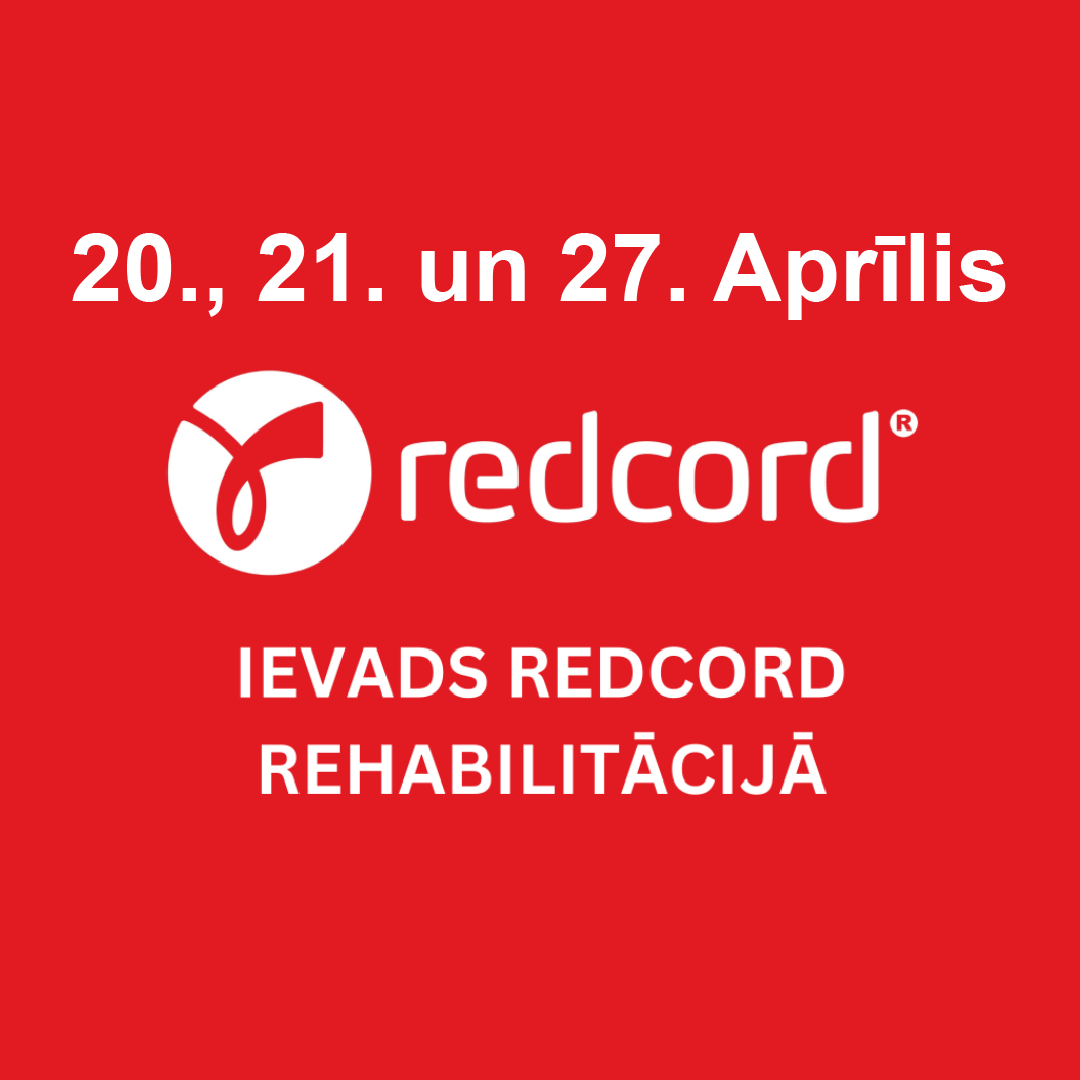 REDCORD rehabilitācijas kursi | 20., 21. un 27. Aprīlis