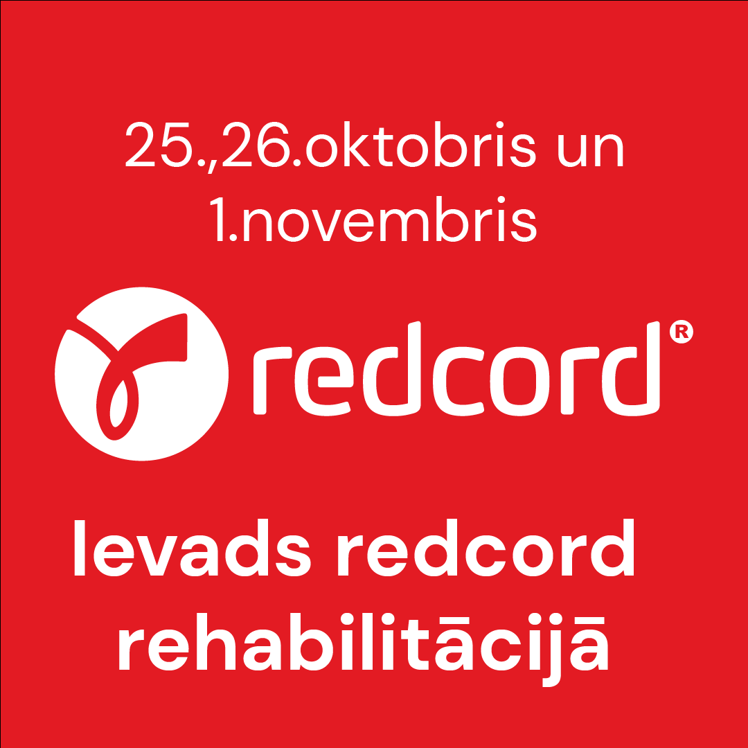 REDCORD rehabilitācijas kursi | 25.,26.oktobris un 1.novembris