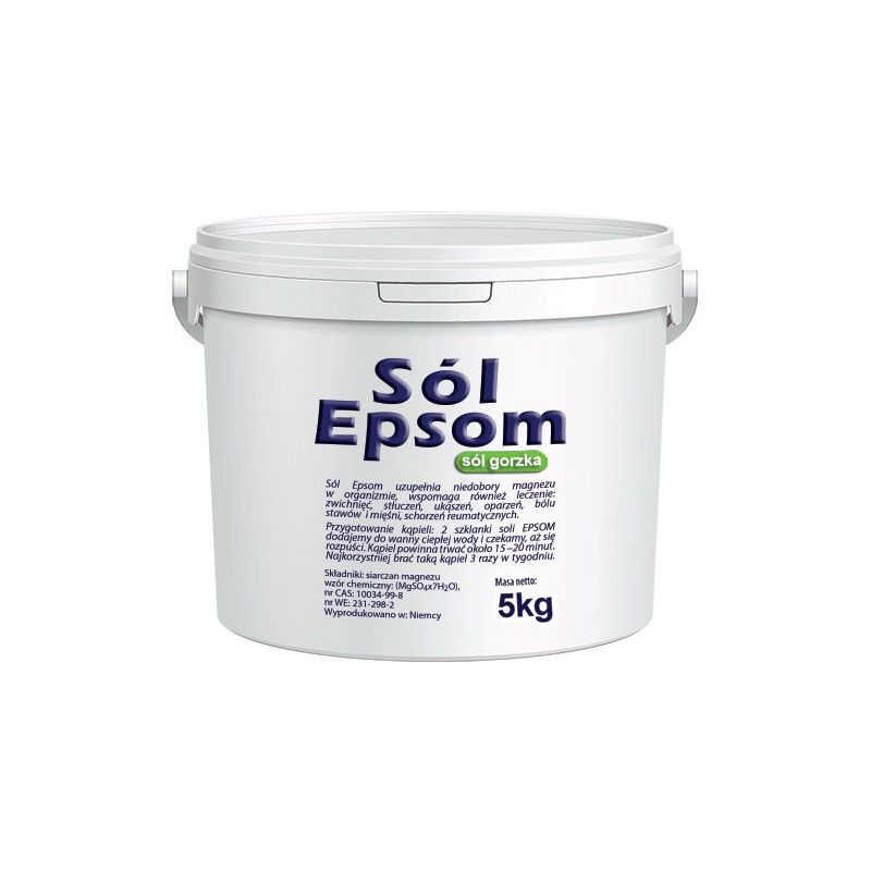 Epsoma sāls | yellow EPSOM salt, magnesium sulfate, 5kg