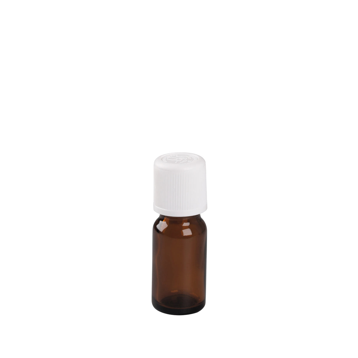 Brown glass bottle with safety closure 10ml