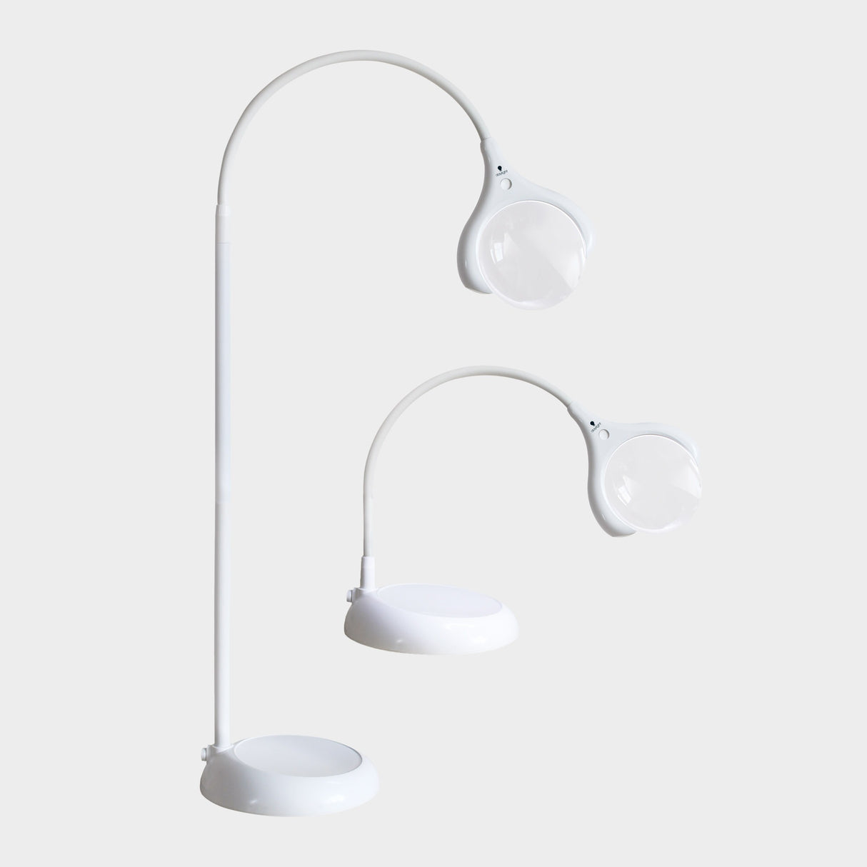 Daylight™ LED grīdas un galda lupa lampa, balta