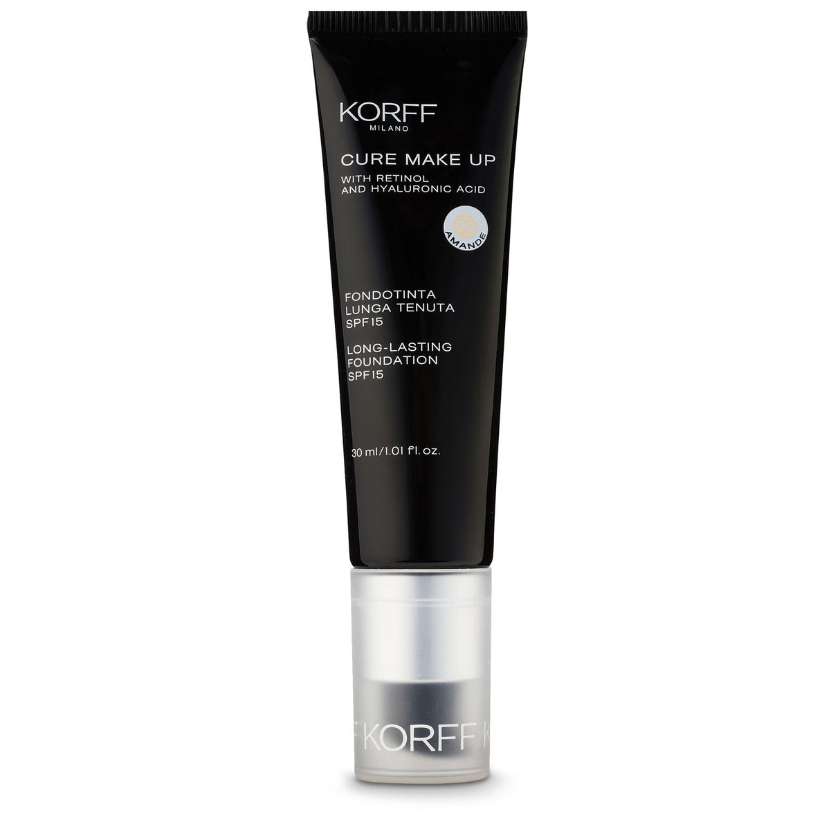 Long-lasting foundation with matting effect, SPF15